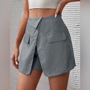 SHEIN High Waist Wrap Front Skort